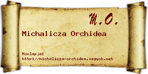 Michalicza Orchidea névjegykártya